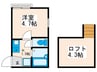コンフォート町屋 1Kの間取り