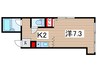 サンシャイン稲城 1Kの間取り