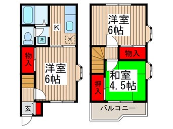 間取図 テラス・オーキッド　Ｂ棟