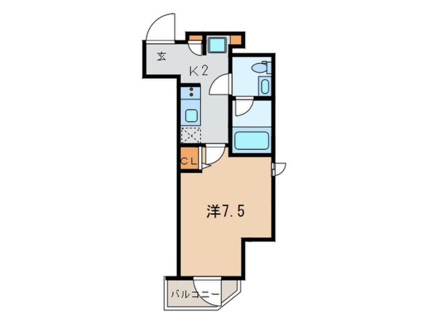 間取図 クレセント虎ノ門新橋