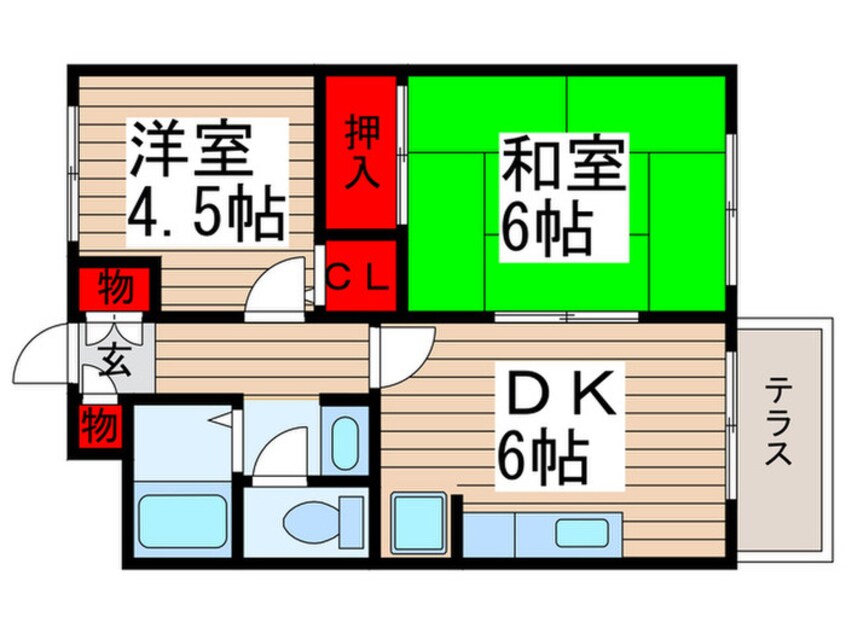 間取図 メゾネットプラザ南柏