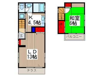 間取図 田口様方貸家