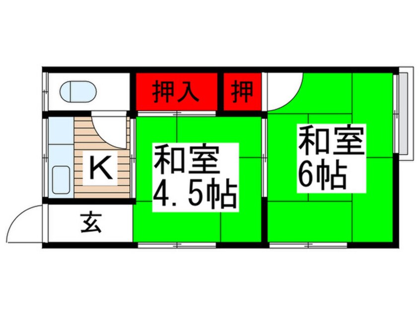 間取図 福島荘