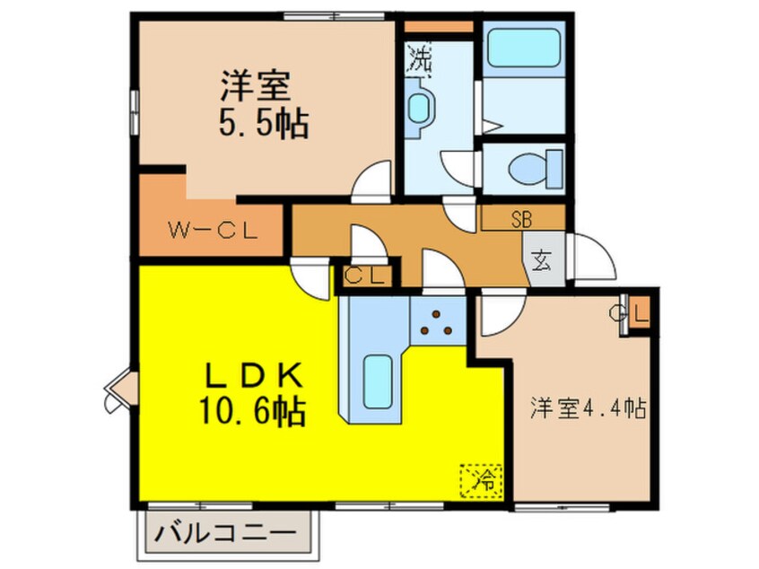 間取図 北の台クリーンハイツA