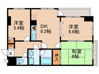 間取図 ルート南常盤台