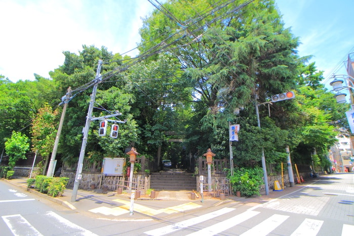 天祖神社(公園)まで46m ルート南常盤台