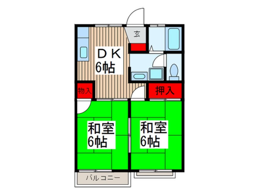 間取図 ユ－ハイム