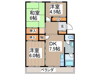 間取図 バーリオ　デ　ルーナ