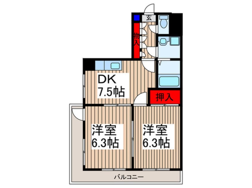 間取図 ジュネス中浦和
