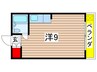 ベルシオン金井 1Rの間取り