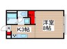 エステートピアドエル 1Kの間取り