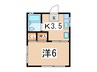オ－クランドＬ 1Kの間取り