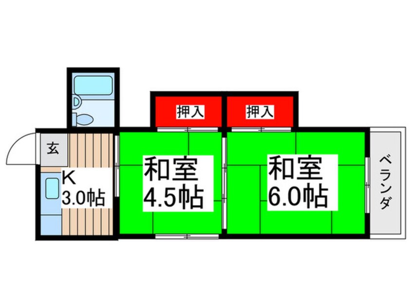 間取図 ハウス宮元３号棟