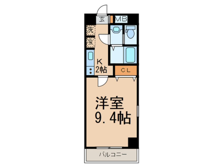 間取図 D-Room Stay 洗足