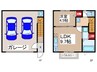 仮)毛呂ガレージハウスA 1LDKの間取り
