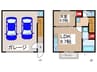 仮)毛呂ガレージハウスA 1LDKの間取り