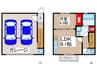 仮)毛呂ガレージハウスB 1LDKの間取り