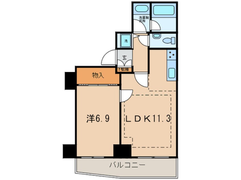 間取図 アクティ汐留