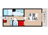 メゾンアレンヌ 1Kの間取り