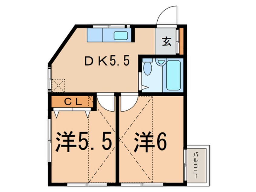 間取図 カーサＵ