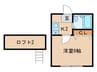グリーンハイム多磨 1Rの間取り