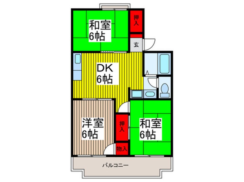 間取図 パールハイツ