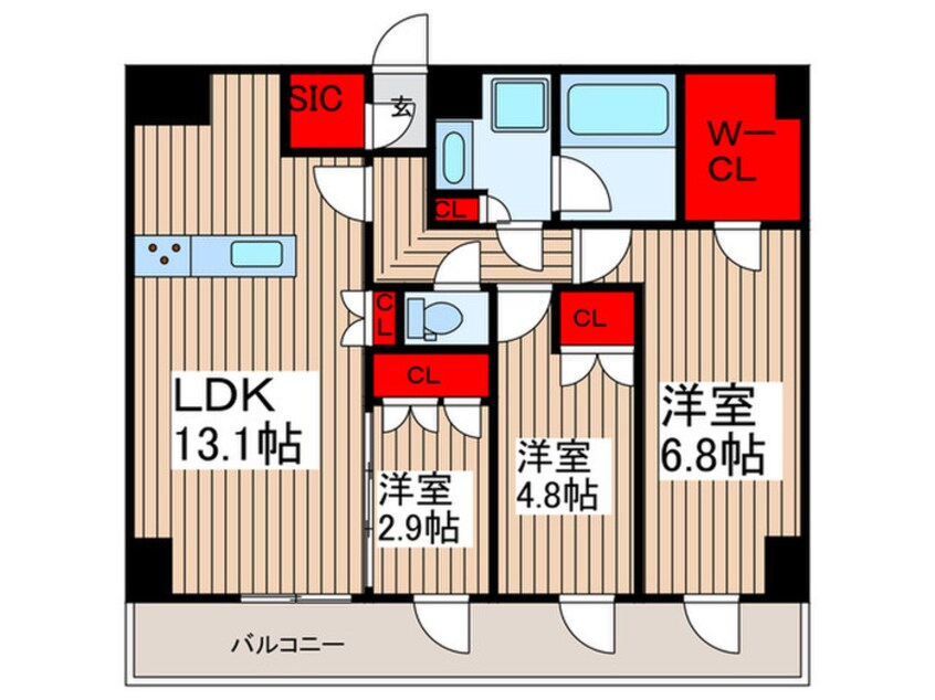 間取図 LIME RESIDENCE KAWAGUCHI EAST