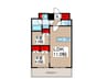 LIME RESIDENCE KAWAGUCHI EAST 2LDKの間取り