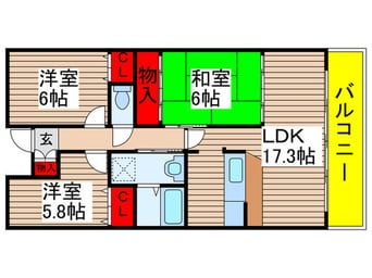 間取図 ｸﾞﾗﾝﾃﾞｰｼﾞ八千代中央