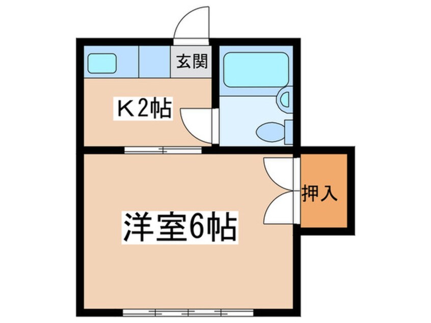 間取図 松林コ－ポ２号棟