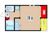 イーストヤマカ 1Rの間取り
