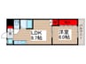 KSハイツ川越 1LDKの間取り