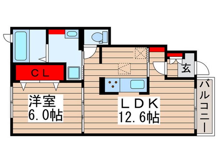 間取り図 ウエスト　バニラ
