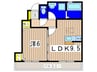 サンロイヤルⅡ 1LDKの間取り