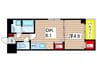 GRAN・ELEGANTE両国 1DKの間取り