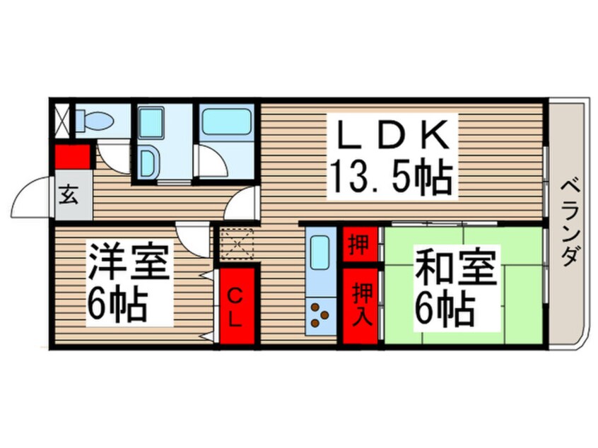 間取図 グリ－ン・ヴィラ