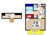 サンヴィア－レデポ 1Kの間取り