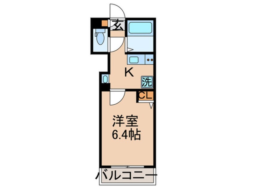 間取図 ｸﾞﾗﾝｸｵｰﾙｻｳｽﾚｼﾞﾃﾞﾝｽｶﾅﾏﾁ