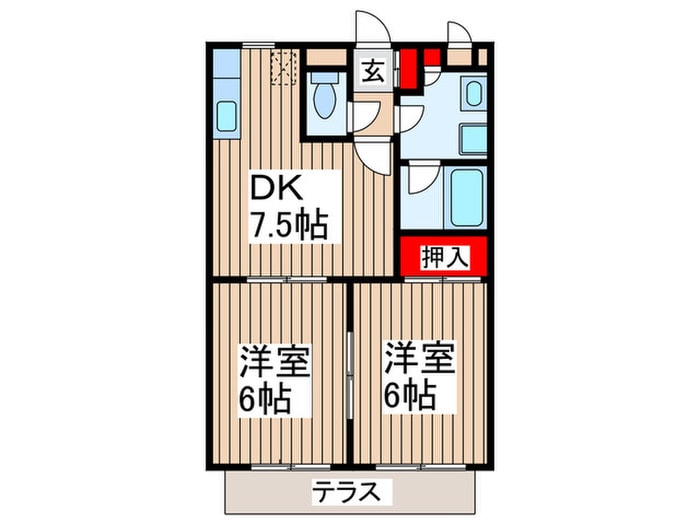間取り図 エクレ－ルⅢ