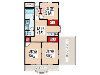 間取図 ハイツＭＩＫ