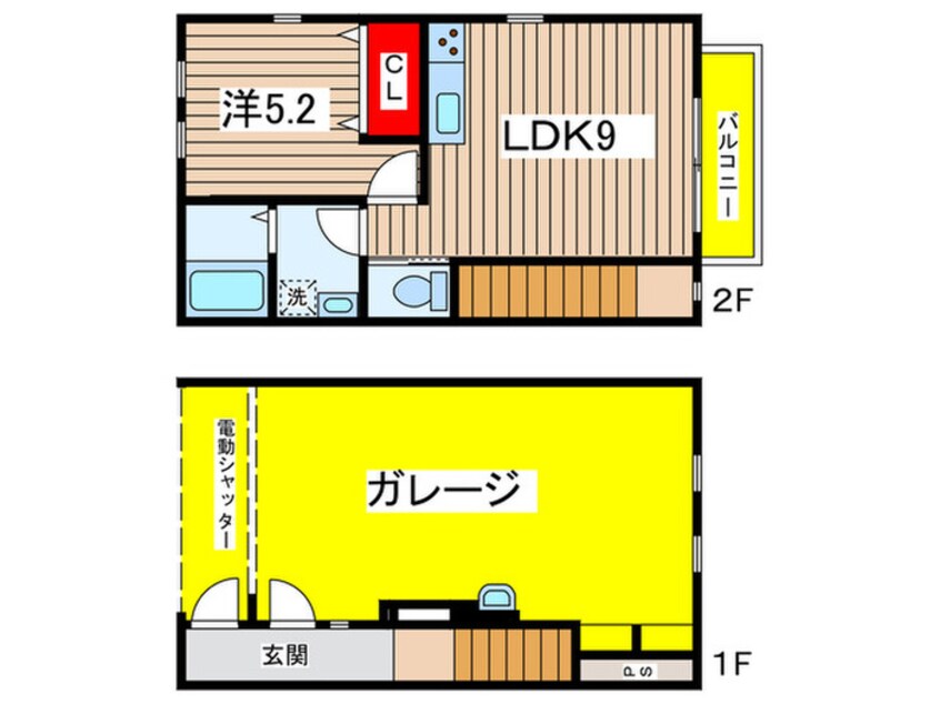 間取図 アンソレイエA棟