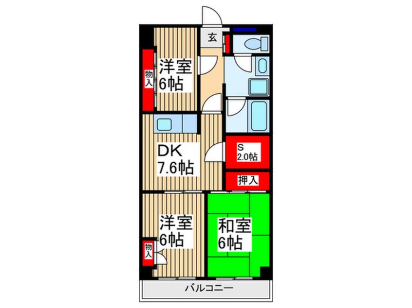 間取図 シオミプラザセブン