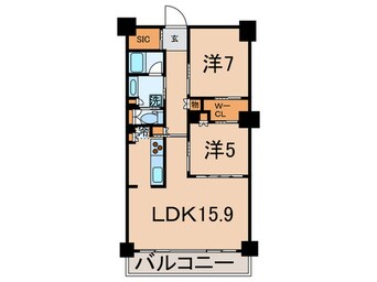 間取図 パ－クアクシス豊洲