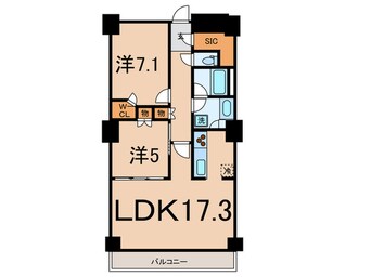 間取図 パ－クアクシス豊洲