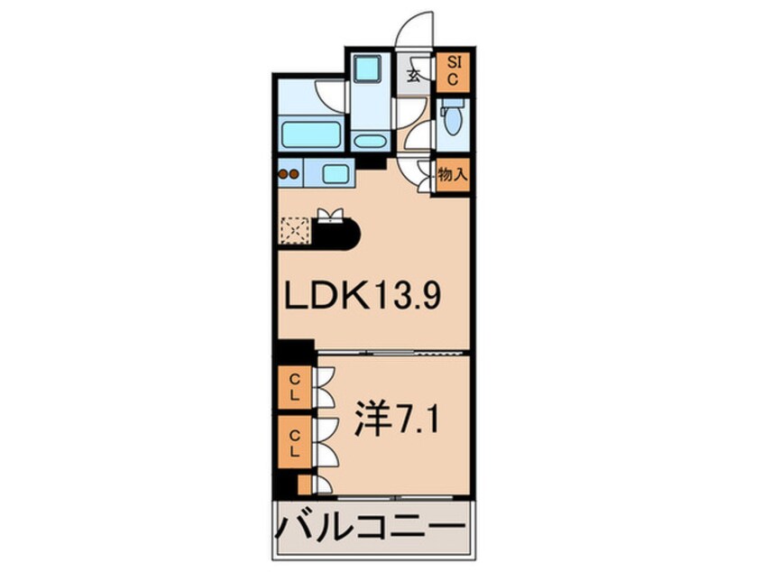 間取図 パ－クアクシス豊洲