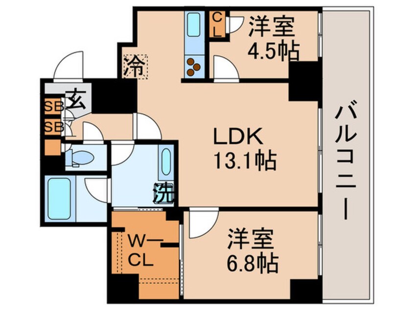 間取図 パ－クアクシス豊洲