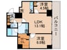 パ－クアクシス豊洲 2LDKの間取り
