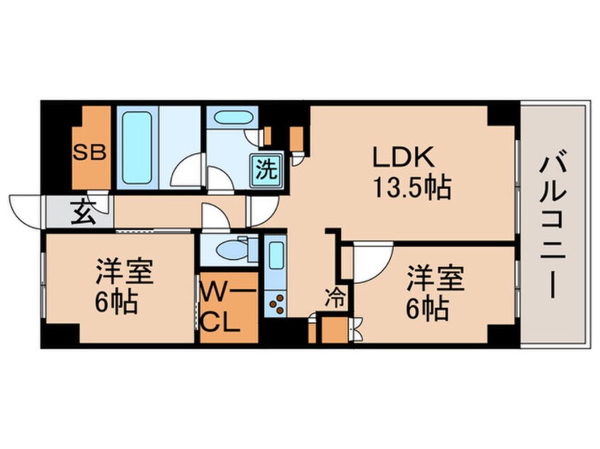 間取図 パ－クアクシス豊洲