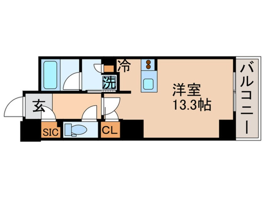 間取図 パ－クアクシス豊洲