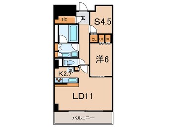 間取図 パ－クアクシス豊洲